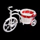 Корзинка декоративная "Велосипед с круглой корзинкой"